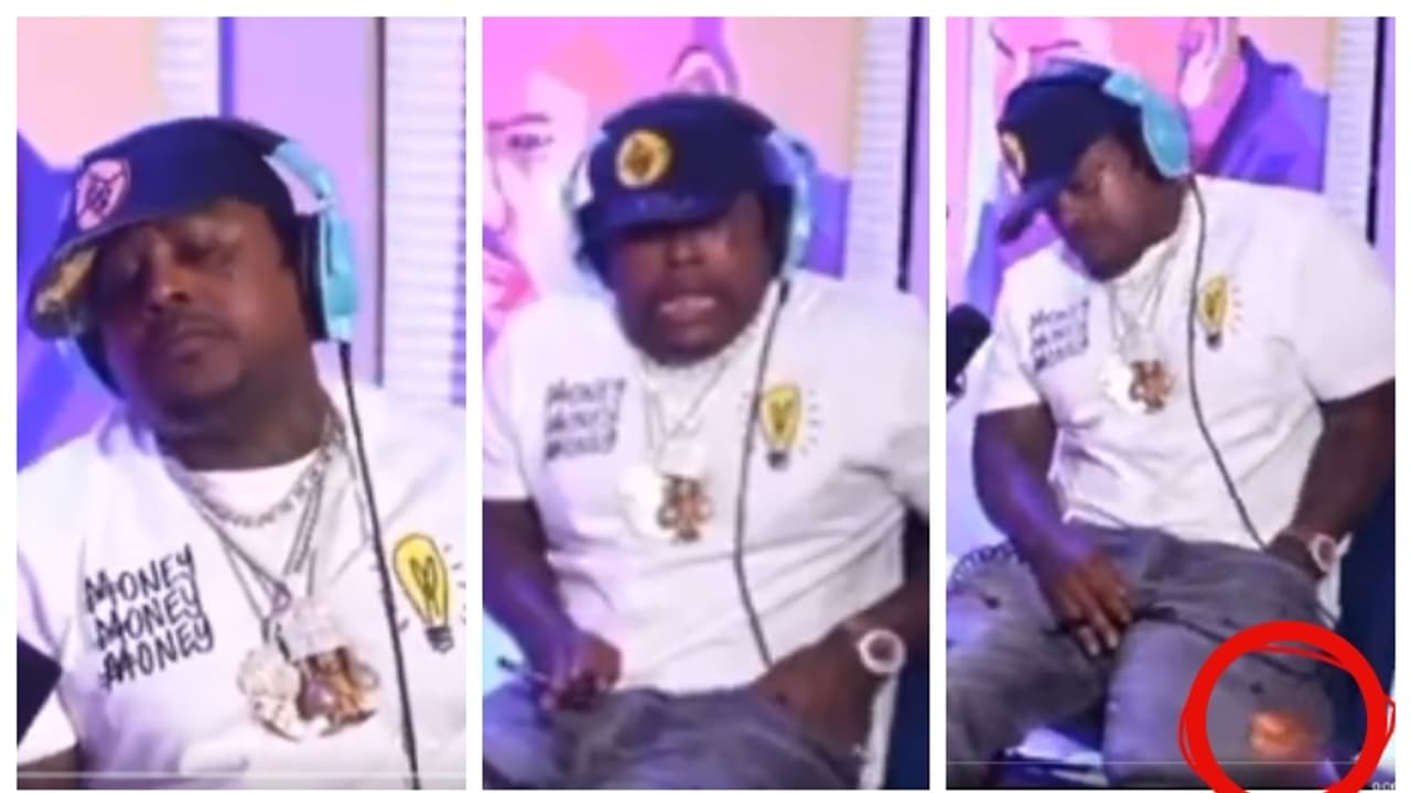 'അയ്യോ... ഇല്ലാ കുഴപ്പമില്ല'; ലൈവ് അഭിമുഖത്തിനിടെ റാപ്പറുടെ കീശയിലിരുന്ന് തോക്ക് പൊട്ടി, വീഡിയോ വൈറൽ 'അയ്യോ... ഇല്ലാ കുഴപ്പമില്ല'; ലൈവ് അഭിമുഖത്തിനിടെ റാപ്പറുടെ കീശയിലിരുന്ന് തോക്ക് പൊട്ടി, വീഡിയോ വൈറൽ