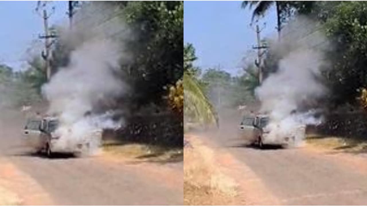 ഓടിക്കൊണ്ടിരുന്ന കാറിൻ്റെ ബോണറ്റിൽ നിന്ന് തീ; കാർ പൂർണമായും കത്തിനശിച്ചു, സംഭവം ആലപ്പുഴ നൂറനാട് ഓടിക്കൊണ്ടിരുന്ന കാറിൻ്റെ ബോണറ്റിൽ നിന്ന് തീ; കാർ പൂർണമായും കത്തിനശിച്ചു, സംഭവം ആലപ്പുഴ നൂറനാട്