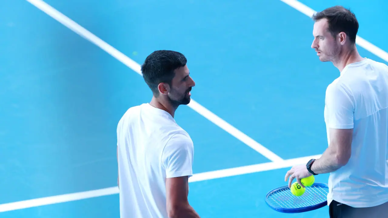 Novak Djokovic begins training under 'coach' Andy Murray ahead of Australian Open 2025 (WATCH)