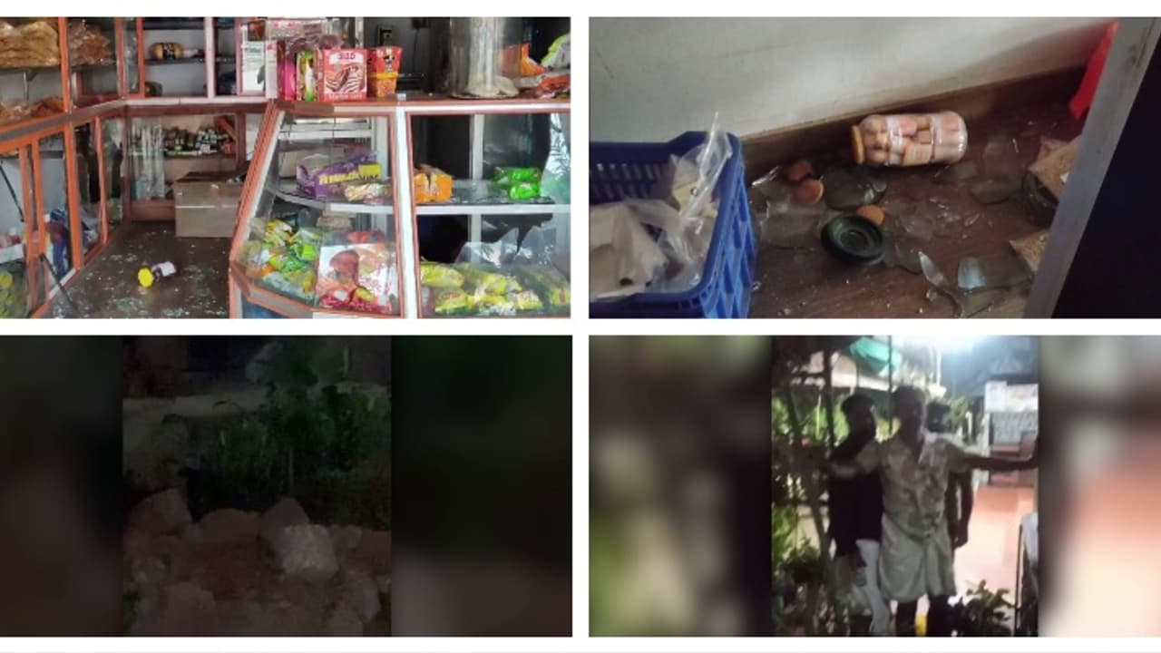 വൈദികനെ അസഭ്യം പറഞ്ഞത് ചോദ്യം ചെയ്ത വ്യാപാരിയുടെ കട അടിച്ചു തകർത്തു, വീടാക്രമിച്ചു; 4 പേർക്കെതിരെ കേസ് വൈദികനെ അസഭ്യം പറഞ്ഞത് ചോദ്യം ചെയ്ത വ്യാപാരിയുടെ കട അടിച്ചു തകർത്തു, വീടാക്രമിച്ചു; 4 പേർക്കെതിരെ കേസ്