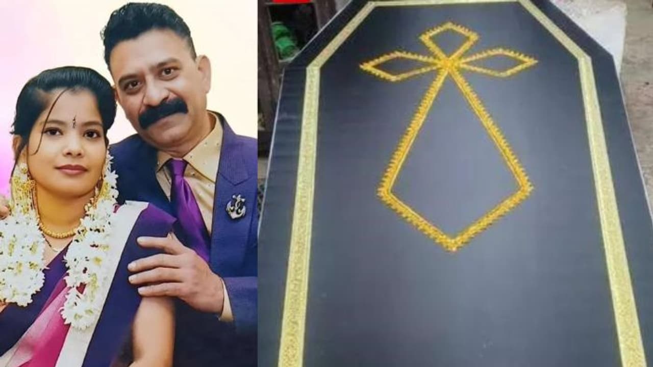 ഭാ​ര്യയുടെ മൃതദേഹത്തിൽ പൂക്കൾ വിതറി, ഭർത്താവും തൂങ്ങിമരിച്ചു ; 26 ാം വിവാഹ വാർഷിക ദിവസം ദമ്പതികൾ ജീവനൊടുക്കി