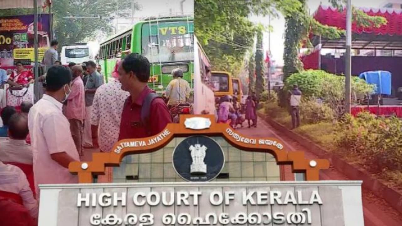 റോഡ് കെട്ടിയടച്ച് സമ്മേളനവും സമരവും; എംവി ഗോവിന്ദൻ, ബിനോയ് വിശ്വം അടക്കമുള്ള നേതാക്കൾ നേരിട്ട് ഹാജരാകണം