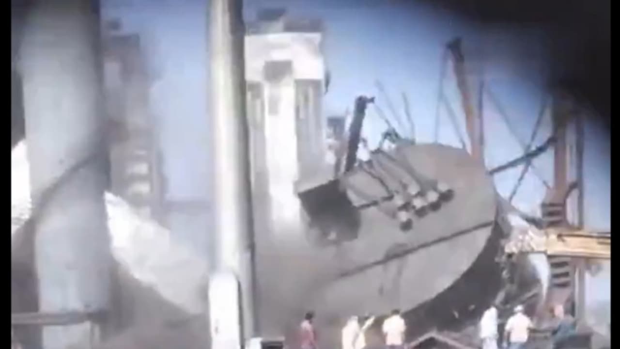 Many labourers feared trapped as chimney collapses at steel plant in Chhattisgarh; rescue ops on (WATCH)