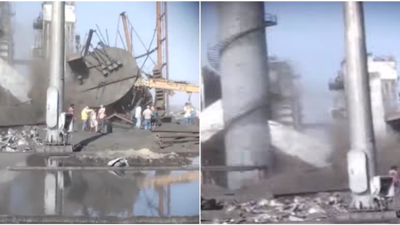 ഛത്തീസ്ഗഡിൽ സ്റ്റീൽ പ്ലാന്‍റിന്‍റെ ചിമ്മിനി തകർന്ന് അപകടം; നാല് പേർ മരിച്ചു, നിരവധി പേർ കുടുങ്ങിക്കിടക്കുന്നു