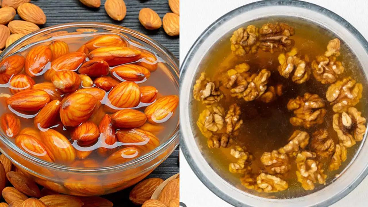 Soaked almonds Vs walnuts benefits for Morning