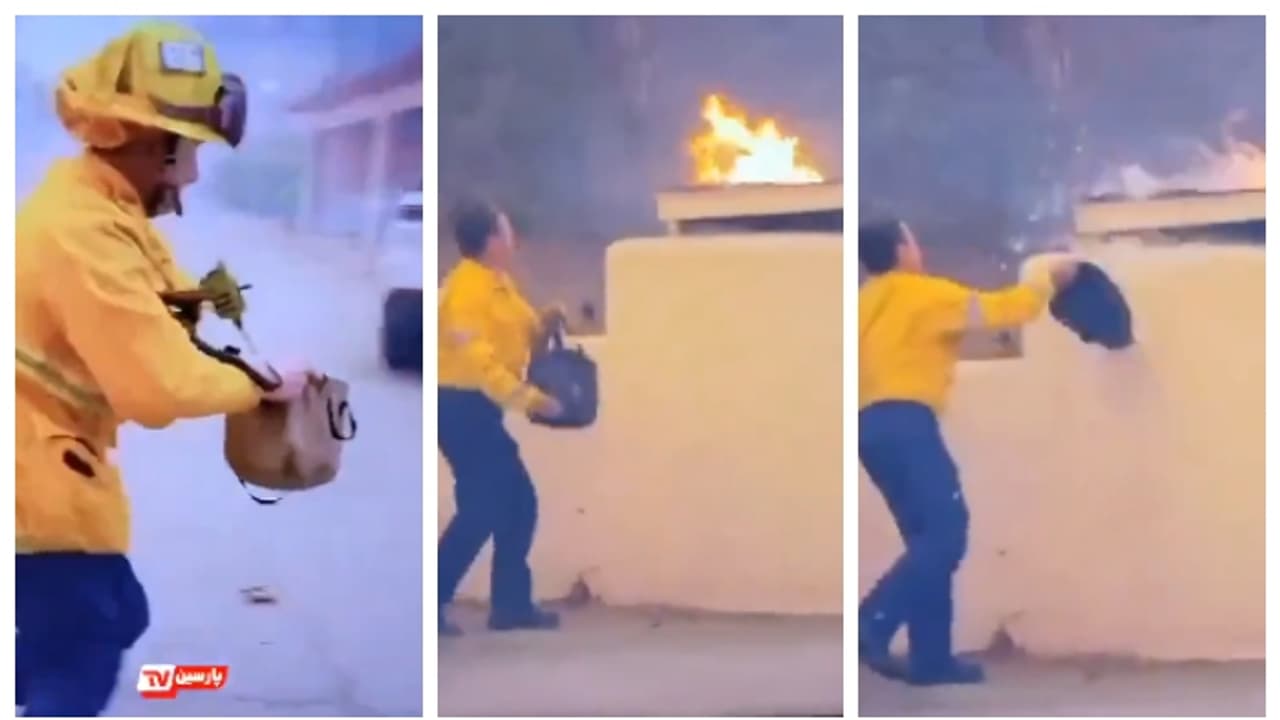 സ്ത്രീകളുടെ ഹാൻബാഗ് അല്ല ഈ 'ക്യാൻവാസ് ബാഗുകൾ', അതുക്കും മേലെ, കാലിഫോർണിയ കാട്ടുതീ അണയ്ക്കുന്നതിലെ താരം, വീഡിയോ സ്ത്രീകളുടെ ഹാൻബാഗ് അല്ല ഈ 'ക്യാൻവാസ് ബാഗുകൾ', അതുക്കും മേലെ, കാലിഫോർണിയ കാട്ടുതീ അണയ്ക്കുന്നതിലെ താരം, വീഡിയോ