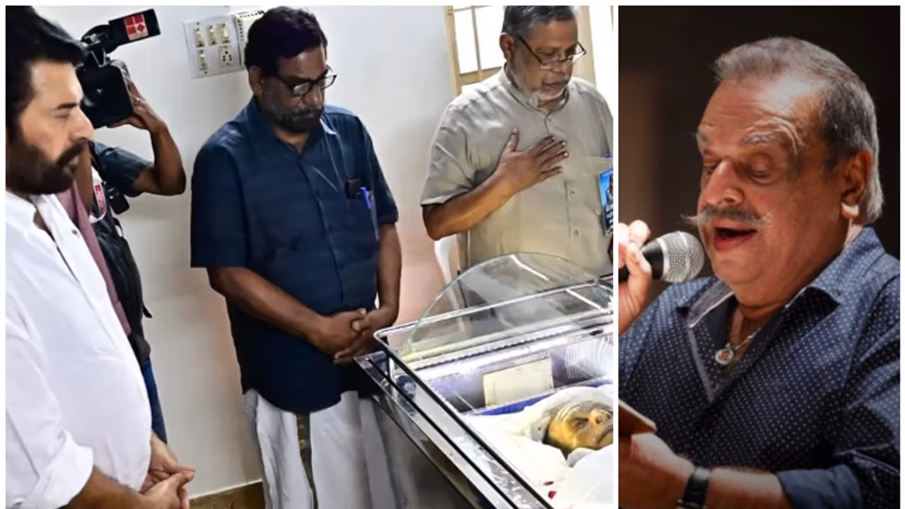 പി. ജയചന്ദ്രന് കേരളത്തിന്റെ അന്ത്യാഞ്ജലി, പ്രിയ ഗായകനെ ഒരു നോക്ക് കാണാനെത്തി പ്രമുഖർ, സംസ്കാരം നാളെ പി. ജയചന്ദ്രന് കേരളത്തിന്റെ അന്ത്യാഞ്ജലി, പ്രിയ ഗായകനെ ഒരു നോക്ക് കാണാനെത്തി പ്രമുഖർ, സംസ്കാരം നാളെ