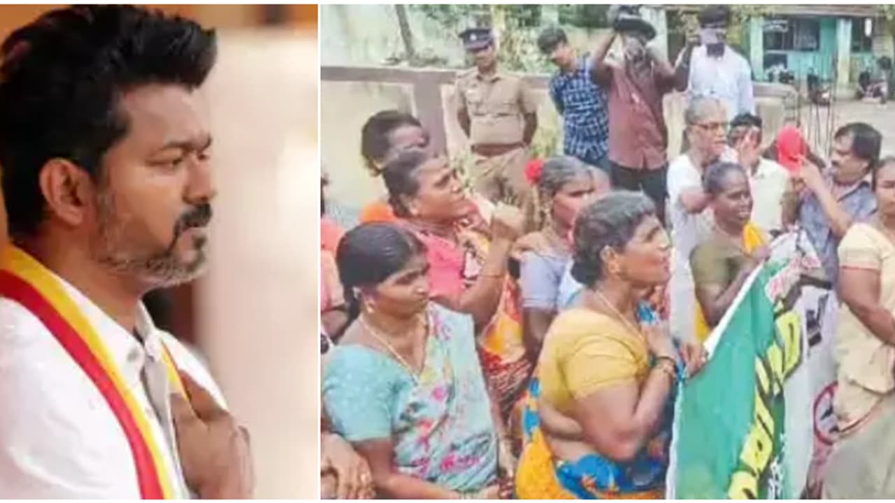 ആദ്യമായി നേരിട്ടൊരു സമരമേഖലയിലേക്ക് വിജയ്, 13 ഗ്രാമങ്ങളിലെ 4570 ഏക്കർ വിഷയം; ടിവികെ അധ്യക്ഷൻ പരന്തൂരിലേക്ക് ആദ്യമായി നേരിട്ടൊരു സമരമേഖലയിലേക്ക് വിജയ്, 13 ഗ്രാമങ്ങളിലെ 4570 ഏക്കർ വിഷയം; ടിവികെ അധ്യക്ഷൻ പരന്തൂരിലേക്ക്