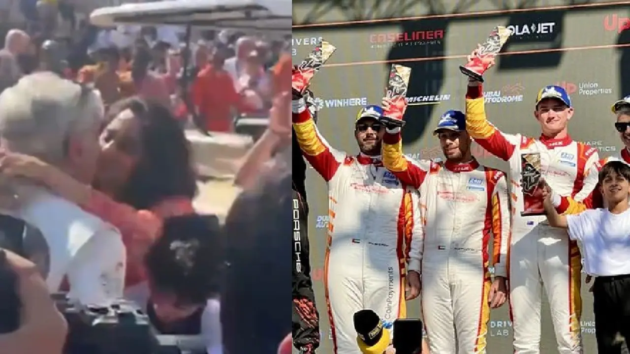 VIDEO: Ajith Kumar wins Dubai 24H race; kisses wife Shalini, enjoys with his team and more (WATCH) VIDEO: Ajith Kumar wins Dubai 24H race; kisses wife Shalini, enjoys with his team and more (WATCH)