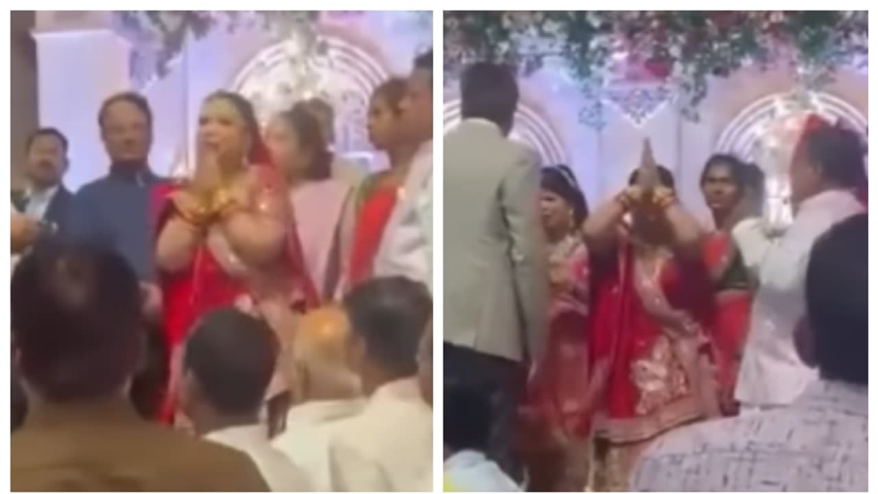 വരൻ വിവാഹ വേദിയിലേക്കെത്തിയത് പൂസായി, സദസിന് നേരെ കൈ കൂപ്പി, വിവാഹം ഒഴിയുന്നതായി വധുവിന്റെ അമ്മ; വീഡിയോ വൈറൽ വരൻ വിവാഹ വേദിയിലേക്കെത്തിയത് പൂസായി, സദസിന് നേരെ കൈ കൂപ്പി, വിവാഹം ഒഴിയുന്നതായി വധുവിന്റെ അമ്മ; വീഡിയോ വൈറൽ