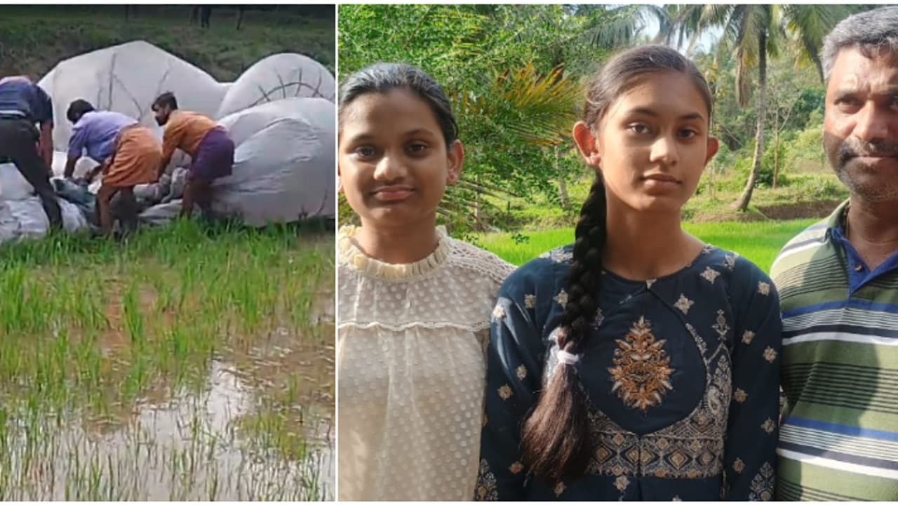 ആകാശത്ത് ഇന്ധനം തീർന്ന് പറന്ന കൂറ്റൻ ബലൂൺ, അകത്ത് 2 പെൺകുട്ടികൾ; പാലക്കാട് കന്നിമാരി പാടത്ത് ഇറക്കി, രക്ഷ