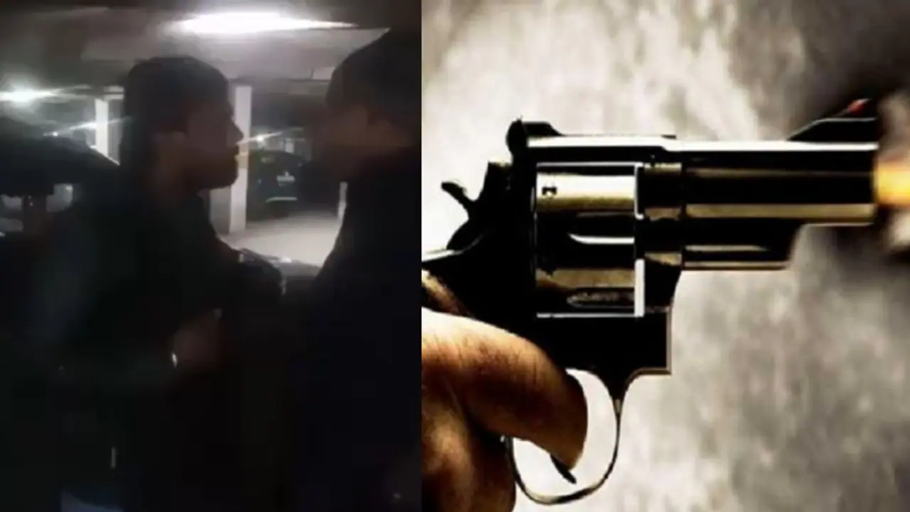 Dramatic scenes at Greater Noida society as pub owner opens fire after parking dispute (WATCH) Dramatic scenes at Greater Noida society as pub owner opens fire after parking dispute (WATCH)