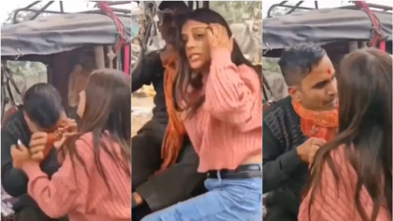 Woman thrashes auto driver allegedly over fare dispute in Uttar Pradesh’s Mirzapur, video viral (WATCH) Woman thrashes auto driver allegedly over fare dispute in Uttar Pradesh’s Mirzapur, video viral (WATCH)