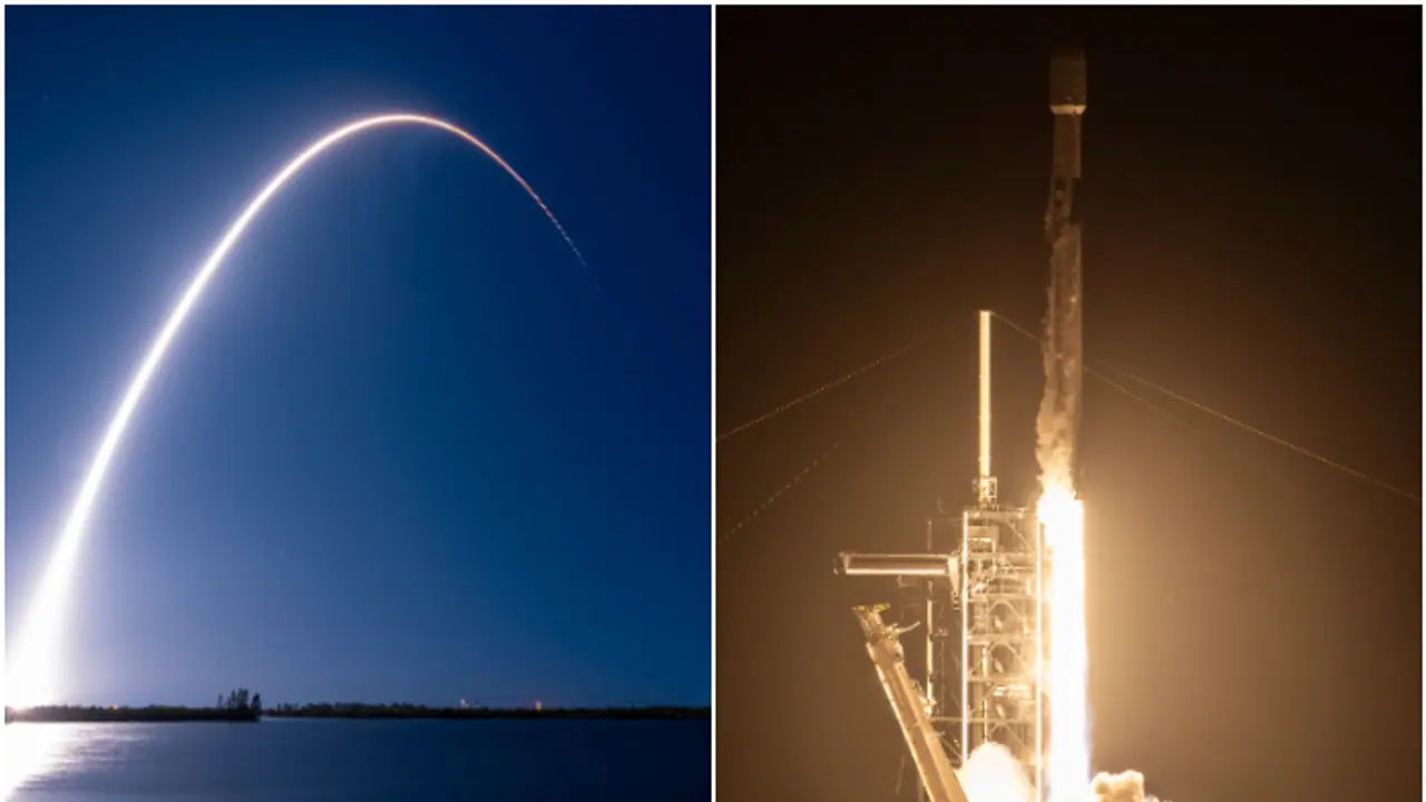 ചരിത്രമെഴുതി സ്പേസ് എക്‌സ്; ചന്ദ്രനിലേക്ക് രണ്ട് ലാന്‍ഡറുകള്‍ ഒരുമിച്ച് വിക്ഷേപിച്ചു