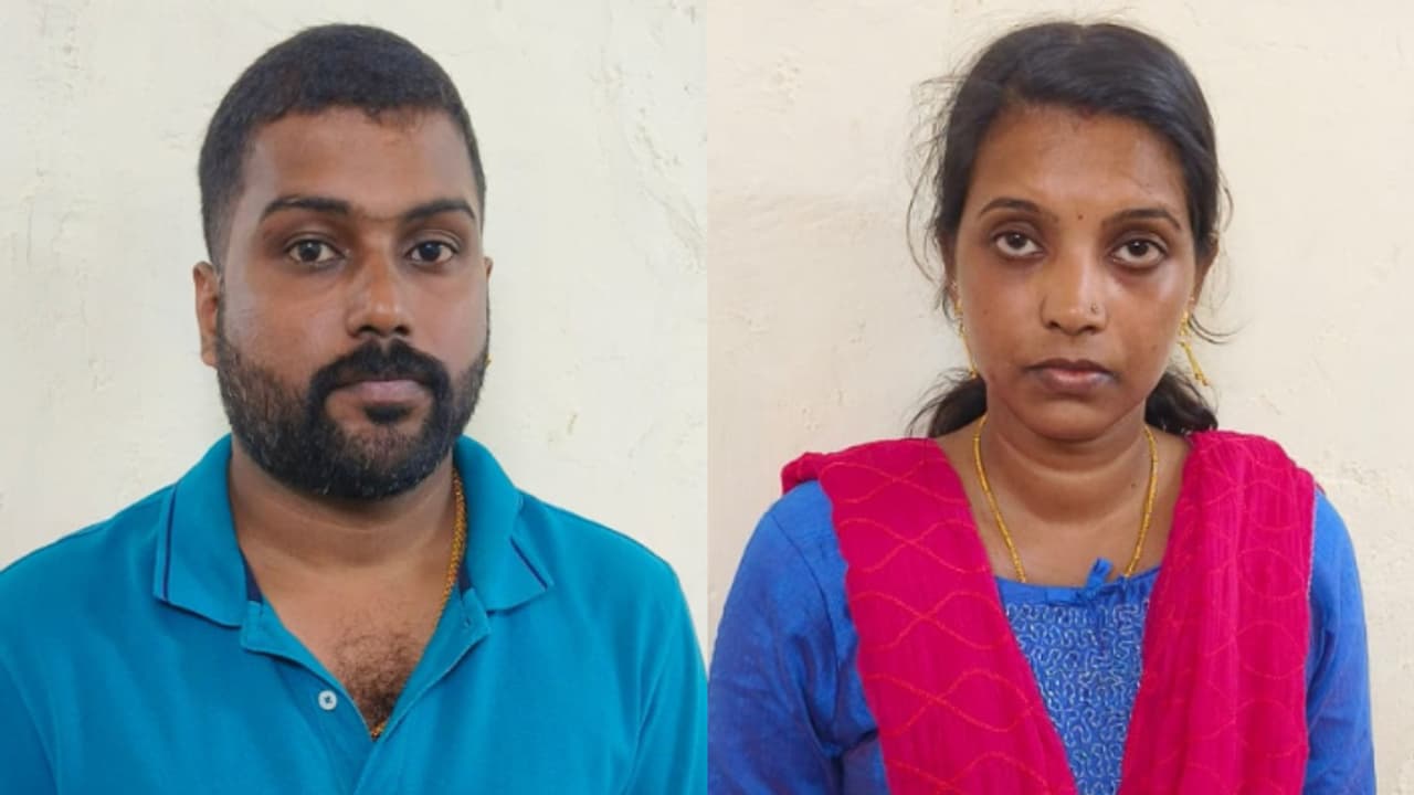 'യുകെയിൽ ജോലി, ശമ്പളം ലക്ഷങ്ങൾ'; ജോബ് വിസ ശരിയാക്കാമെന്ന് പറഞ്ഞ് നിമ്മിയും അഖിലും 22 ലക്ഷം തട്ടി, അറസ്റ്റിൽ 'യുകെയിൽ ജോലി, ശമ്പളം ലക്ഷങ്ങൾ'; ജോബ് വിസ ശരിയാക്കാമെന്ന് പറഞ്ഞ് നിമ്മിയും അഖിലും 22 ലക്ഷം തട്ടി, അറസ്റ്റിൽ