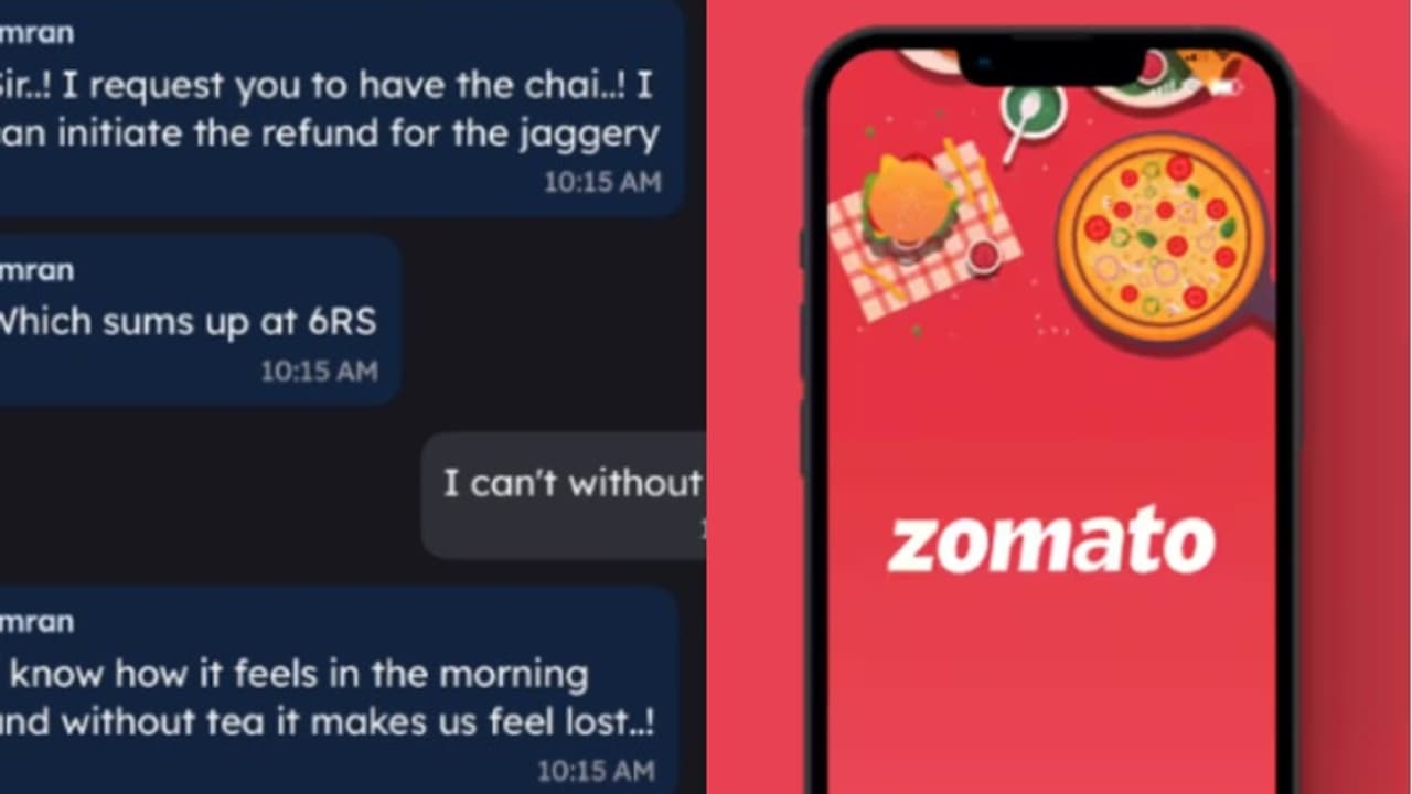 മധുരമില്ലാത്ത ചായ എങ്ങനെ കുടിയ്ക്കും? പഞ്ചസാരയ്ക്ക് 6 രൂപ റീഫണ്ട് തരാമെന്ന് സൊമാറ്റോ; എക്സിൽ വൈറലായ പോസ്റ്റ് മധുരമില്ലാത്ത ചായ എങ്ങനെ കുടിയ്ക്കും? പഞ്ചസാരയ്ക്ക് 6 രൂപ റീഫണ്ട് തരാമെന്ന് സൊമാറ്റോ; എക്സിൽ വൈറലായ പോസ്റ്റ്