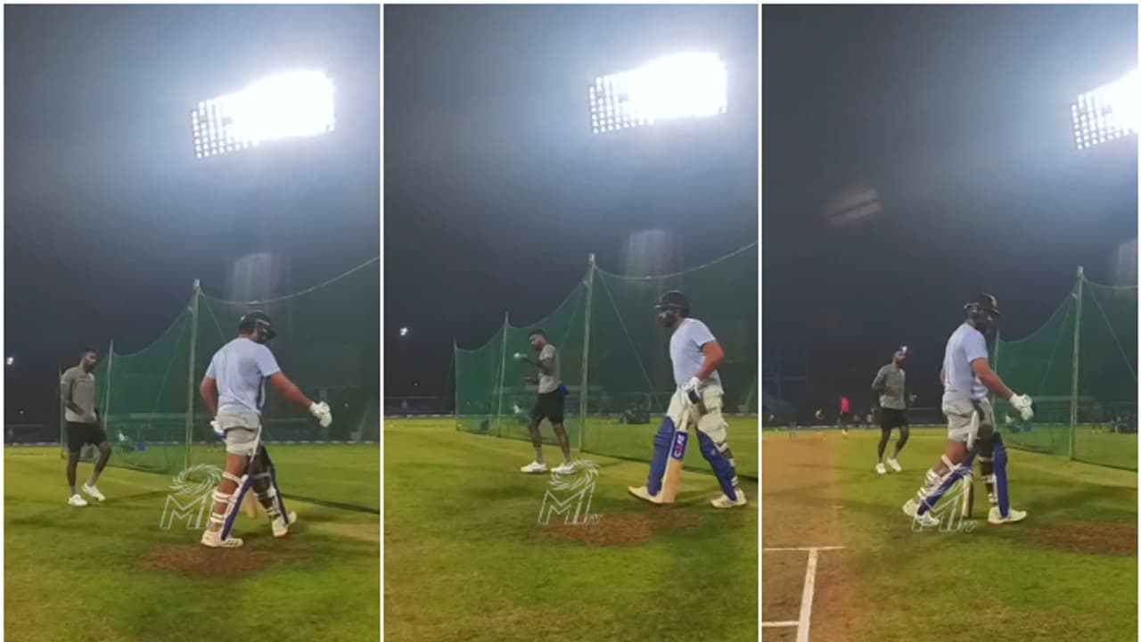 പരിശീലനത്തിനിടെ ഹാര്ദിക്കിനെ 'പഞ്ഞിക്കിട്ട്' രോഹിത്! ചാംപ്യന്സ് ട്രോഫിക്ക് ഹിറ്റ്മാന് രണ്ടും കല്പ്പിച്ച് പരിശീലനത്തിനിടെ ഹാര്ദിക്കിനെ 'പഞ്ഞിക്കിട്ട്' രോഹിത്! ചാംപ്യന്സ് ട്രോഫിക്ക് ഹിറ്റ്മാന് രണ്ടും കല്പ്പിച്ച്