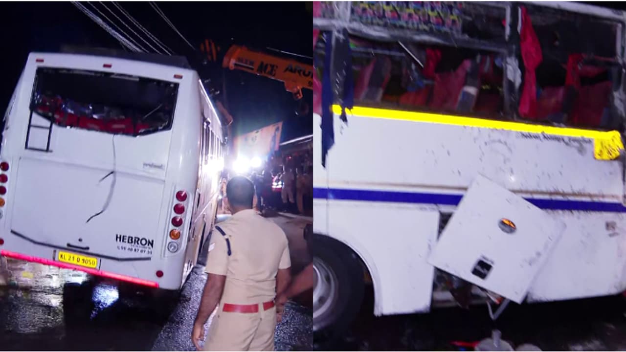 നെടുമങ്ങാട് ടൂറിസ്റ്റ് ബസ് അപകടം; സംഭവ സ്ഥലത്ത് നിന്നും ഓടിരക്ഷപ്പെട്ട ഡ്രൈവർ കസ്റ്റഡിയിൽ നെടുമങ്ങാട് ടൂറിസ്റ്റ് ബസ് അപകടം; സംഭവ സ്ഥലത്ത് നിന്നും ഓടിരക്ഷപ്പെട്ട ഡ്രൈവർ കസ്റ്റഡിയിൽ