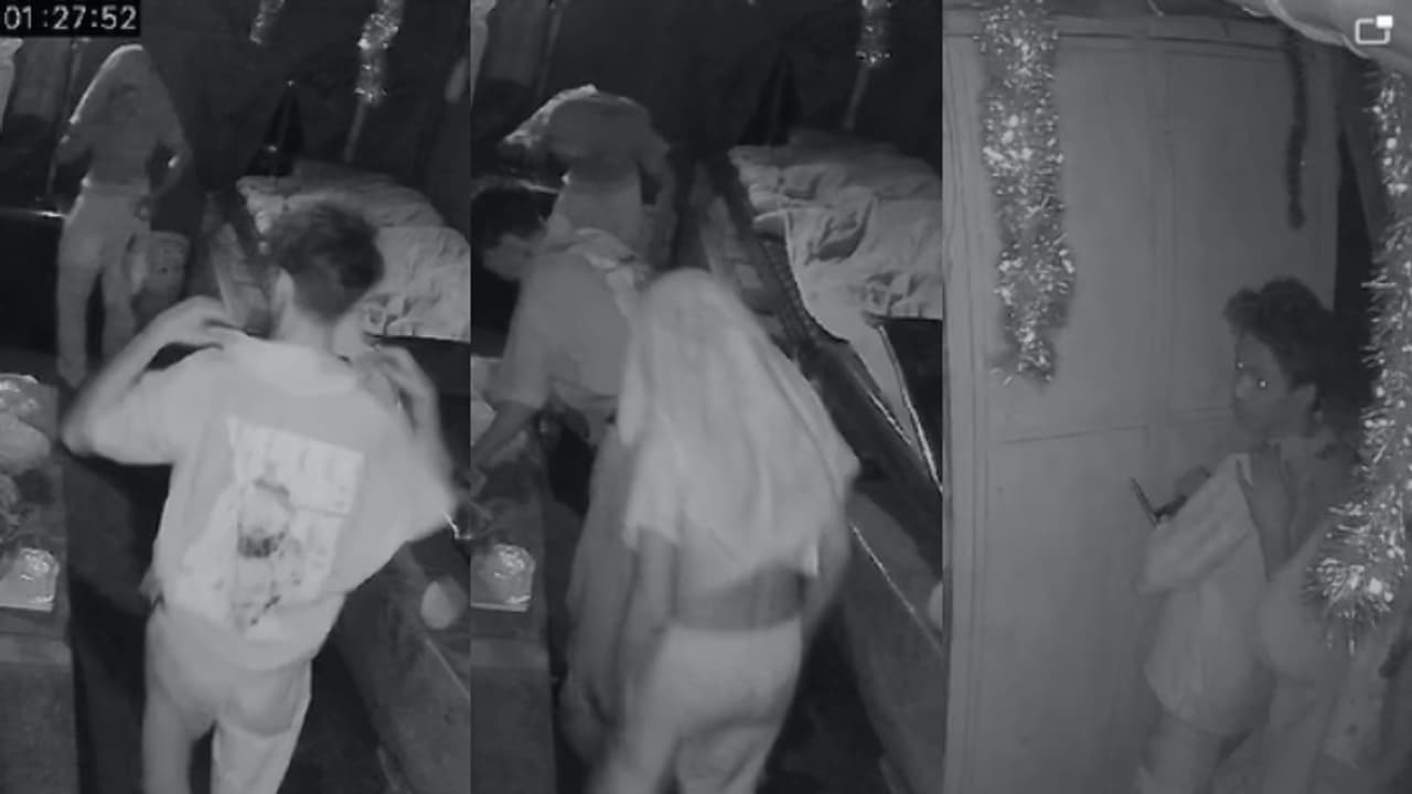 തൃപ്രയാറിൽ പച്ചക്കറി കടയ്ക്കകത്ത് മൂന്നുപേർ, ഇട്ട ടീഷർട്ടിൽ മുഖംമറച്ചും അല്ലാതെയും ഏറെ നേരം, കവർന്നത് 1000 രൂപ