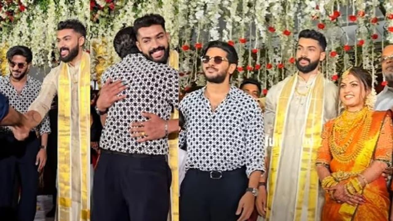 ദുല്‍ഖറിന്റെ ബോഡിഗാര്‍ഡിന് മാം​ഗല്യം; നേരിട്ടെത്തി വധൂവരന്മാര്‍ക്ക് ആശംസ നേര്‍ന്ന് താരം