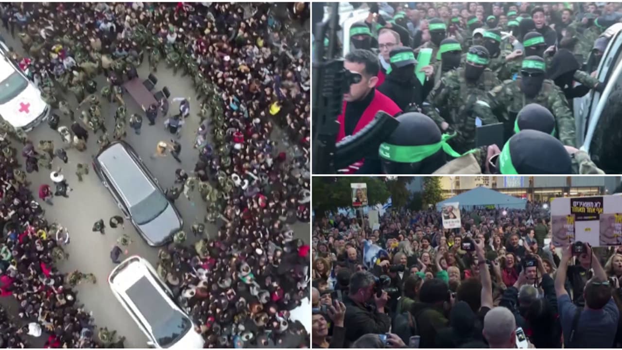 ഇസ്രയേല് ഹമാസ് വെടിനിര്ത്തല്; പലസ്തീനികളെ മോചിപ്പിച്ചു, ജയിലിന് പുറത്ത് സംഘർഷത്തിൽ 7 പേർക്ക് പരിക്ക് ഇസ്രയേല് ഹമാസ് വെടിനിര്ത്തല്; പലസ്തീനികളെ മോചിപ്പിച്ചു, ജയിലിന് പുറത്ത് സംഘർഷത്തിൽ 7 പേർക്ക് പരിക്ക്