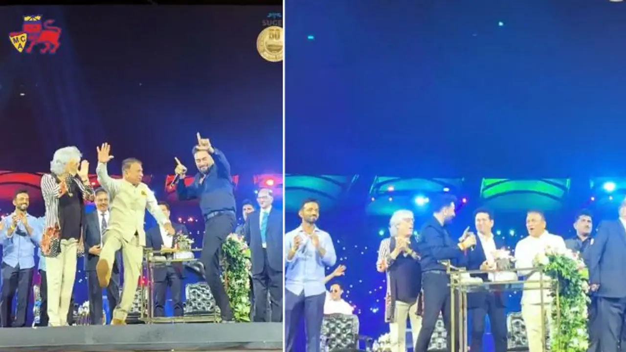 'Deewangi, Deewangi': Sunil Gavaskar shakes a leg at MCA's 50th anniversary celebration; WATCH viral video 'Deewangi, Deewangi': Sunil Gavaskar shakes a leg at MCA's 50th anniversary celebration; WATCH viral video