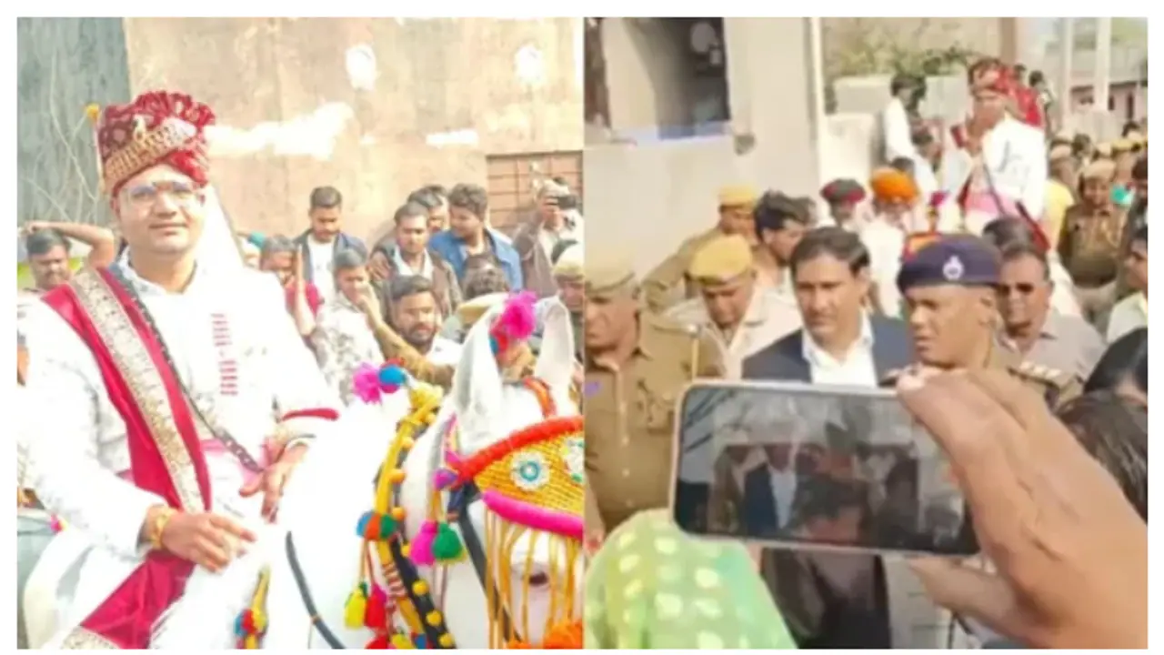 മേൽജാതിക്കാരുടെ ഭീഷണി; പട്ടികജാതി യുവാവിന്റെ വിവാഹ ഘോഷയാത്രക്ക് 400 പൊലീസുകാരുടെ കാവൽ 