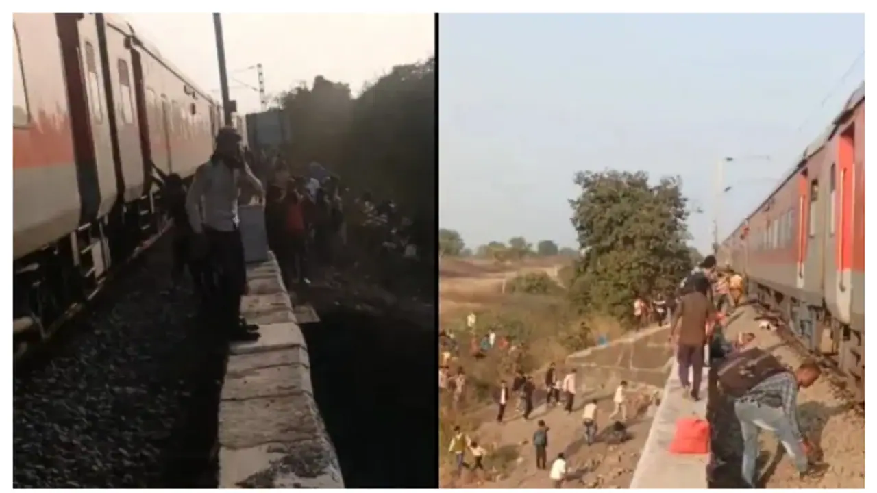 ಬೆಂಕಿ ವದಂತಿ: ರೈಲಿಂದ ಜಿಗಿದವರ ಮೇಲೆ ಬೇರೆ ರೈಲು ಹರಿದು 12 ಬಲಿ!