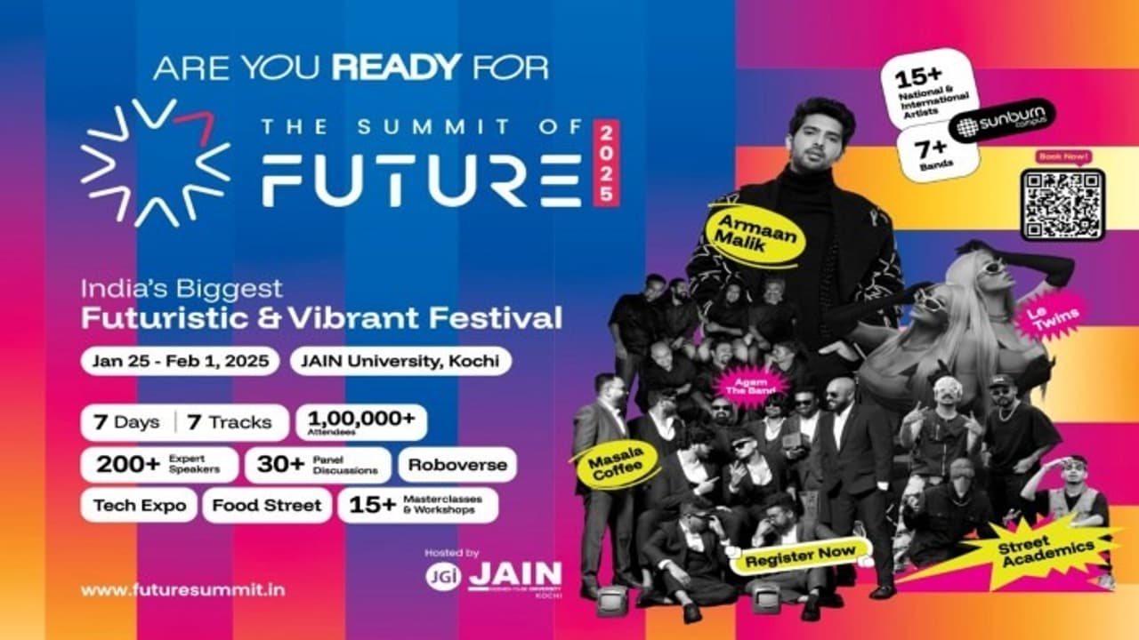 കൊച്ചി ഒരുങ്ങി; 'സമ്മിറ്റ് ഓഫ് ഫ്യൂച്ചർ 2025' ജനുവരി 25 മുതൽ കൊച്ചി ഒരുങ്ങി; 'സമ്മിറ്റ് ഓഫ് ഫ്യൂച്ചർ 2025' ജനുവരി 25 മുതൽ