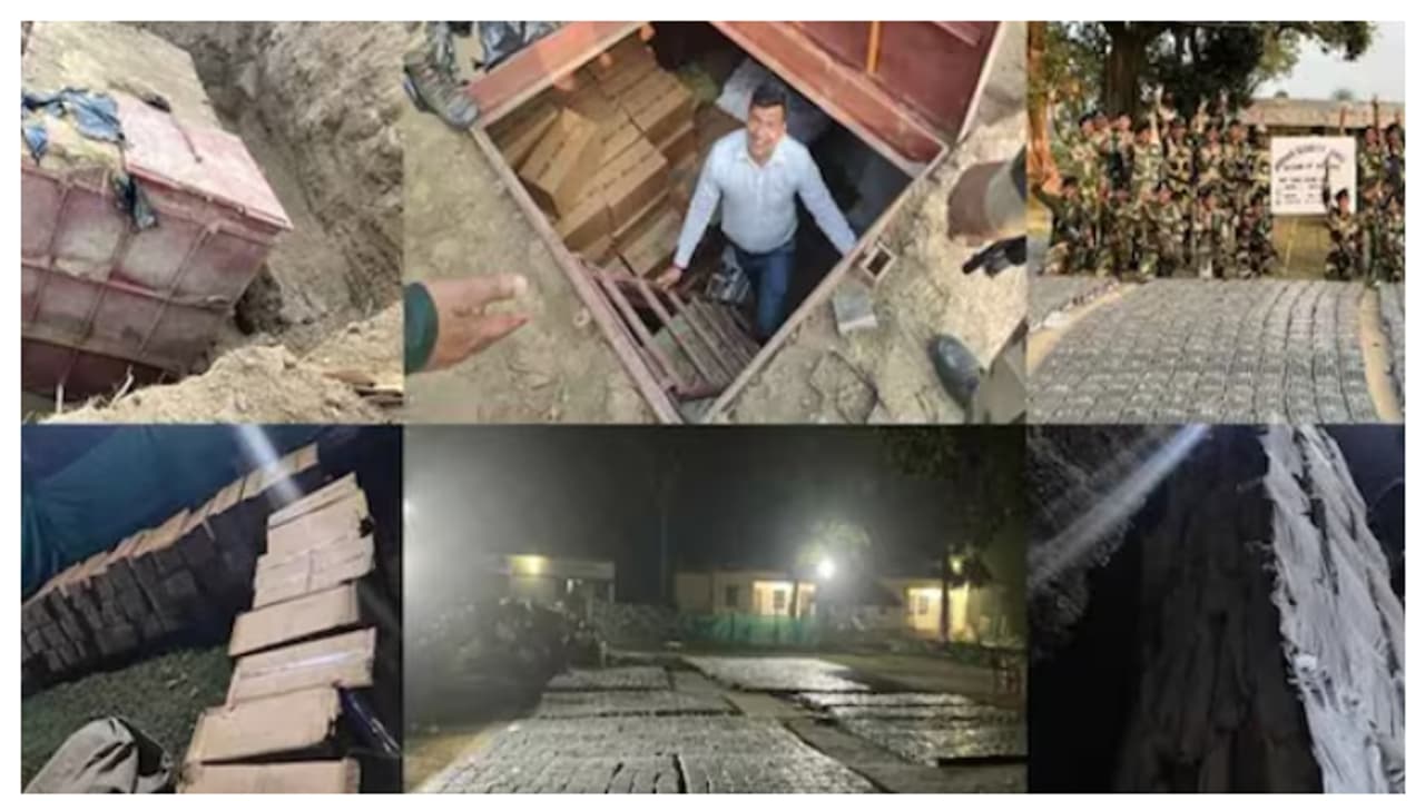 ഇന്ത്യ ബം​ഗ്ലാദേശ് അതിർത്തിയിൽ ഭൂ​ഗർഭ അറ, പരിശോധിച്ചപ്പോൾ കണ്ടെത്തിയത് നിരോധിത കഫ് സിറപ്പിന്റെ വൻശേഖരം