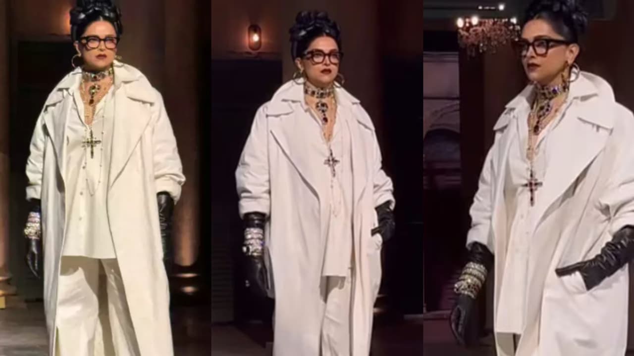 വൈറ്റില്‍ വേറിട്ട ലുക്കില്‍ ദീപിക പദുകോണ്‍; വൈറലായി വീഡിയോ 