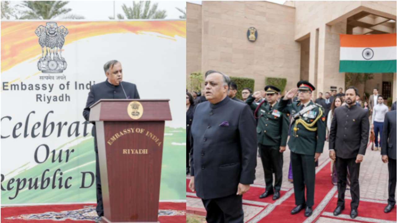 റിയാദ് ഇന്ത്യന് എംബസിയില് റിപ്പബ്ലിക് ദിനം ആഘോഷിച്ചു റിയാദ് ഇന്ത്യന് എംബസിയില് റിപ്പബ്ലിക് ദിനം ആഘോഷിച്ചു