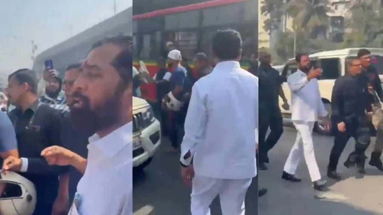 Maharashtra DCM Eknath Shinde stops convoy to help injured biker, sends ambulance for assistance (WATCH)