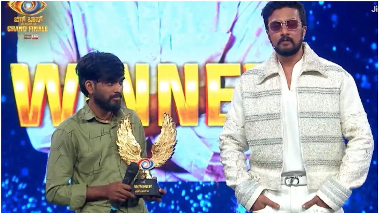  ಬಿಗ್ ಬಾಸ್ ಕನ್ನಡ 11 ಗೆದ್ದು ಬೀಗಿದ ಹಳ್ಳಿ ಹೈದ ಹನುಮಂತ ಲಮಾಣಿ, ಮುಗಿಲು ಮುಟ್ಟಿದ ಸಂಭ್ರಮ