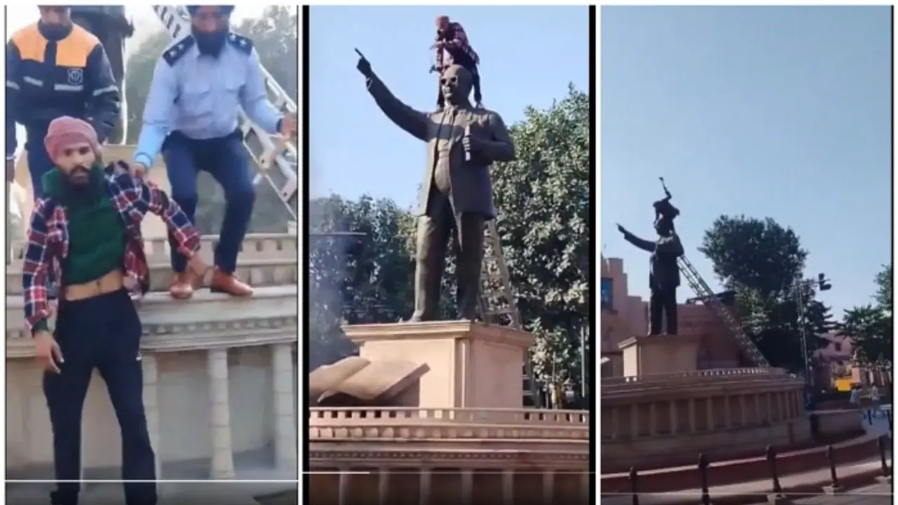 Dr Ambedkar's statue vandalised in Amritsar on Republic Day, sparks outrage (WATCH) Dr Ambedkar's statue vandalised in Amritsar on Republic Day, sparks outrage (WATCH)