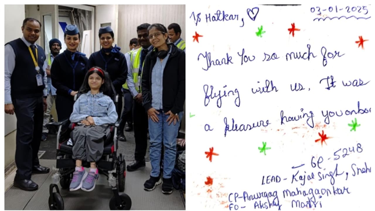 സ്പൈനൽ മസ്കുലർ അട്രോഫി ബാധിതയായ മകൾക്ക് സുഖപ്രദമായ യാത്രയൊരുക്കി; ഇൻഡിഗോയെ അഭിനന്ദിച്ച് അമ്മ
