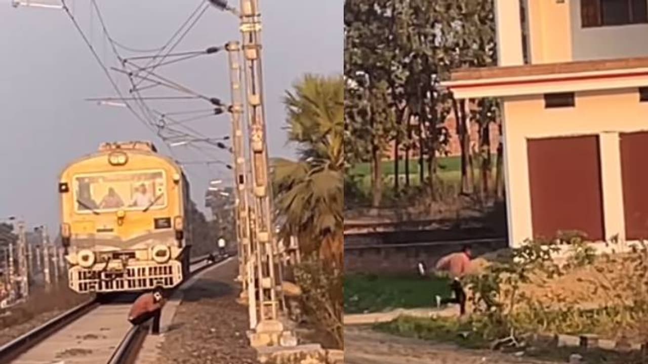 എത്ര കണ്ടാലും കൊണ്ടാലും പഠിക്കൂലേ മനുഷ്യർ, ട്രാക്കിലിരുന്ന് ഫോൺവിളി, ട്രെയിൻ നിർത്തി ചാടിയിറങ്ങി ഡ്രൈവർ എത്ര കണ്ടാലും കൊണ്ടാലും പഠിക്കൂലേ മനുഷ്യർ, ട്രാക്കിലിരുന്ന് ഫോൺവിളി, ട്രെയിൻ നിർത്തി ചാടിയിറങ്ങി ഡ്രൈവർ