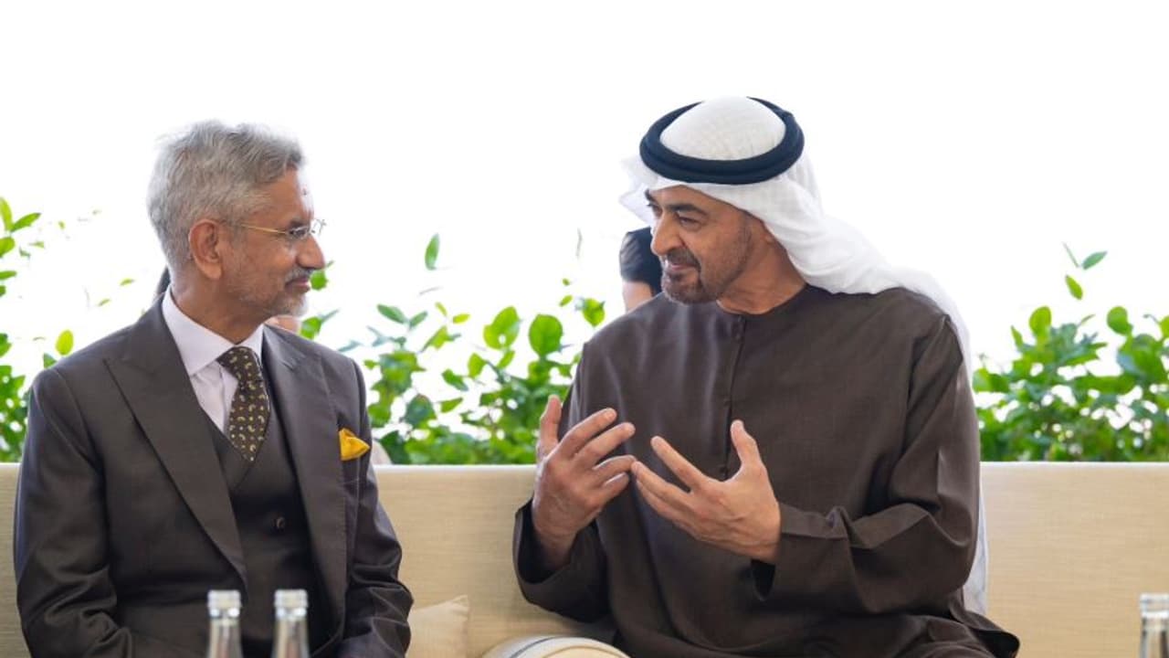 യുഎഇ പ്രസിഡന്റുമായി കൂടിക്കാഴ്ച നടത്തി ഇന്ത്യൻ വിദേശകാര്യമന്ത്രി എസ് ജയ്ശങ്കർ