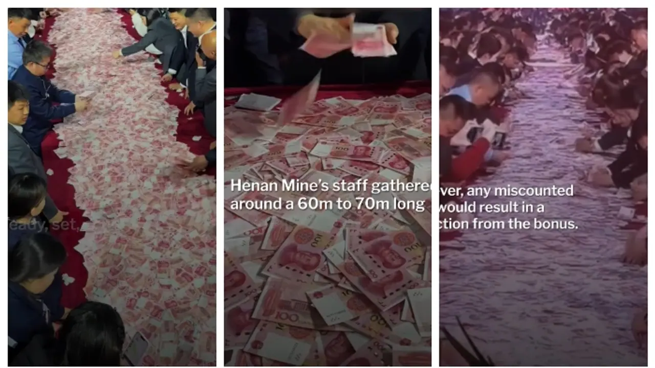 Viral Video: 15 ನಿಮಿಷದಲ್ಲಿ ಬಾಚಿಕೊಂಡಷ್ಟು ಹಣ ಬೋನಸ್‌ ಕೊಟ್ಟ ಕಂಪನಿಯ ಮಾಲೀಕ!