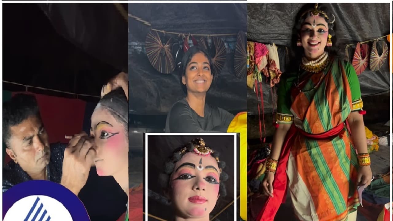 ಮತ್ತೆ ಯಕ್ಷಗಾನಕ್ಕಾಗಿ ಬಣ್ಣ ಹಚ್ಚಿದ ಭೂಮಿ ಶೆಟ್ಟಿ…ಸೀತೆ ಪಾತ್ರದಲ್ಲಿ ನಟಿಯ ಅಭಿನಯ ಹೇಗಿತ್ತು ನೋಡಿ