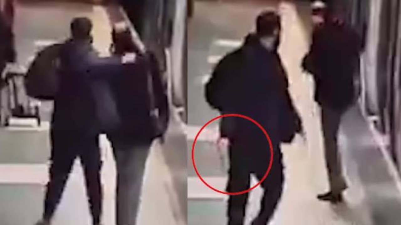 'ഈ ലോകത്തിന് ഭ്രാന്ത് പിടിച്ചോ'; സ്റ്റേഷനിൽവച്ച് കൂട്ടിയിടിച്ചു, കത്തിയെടുത്ത് കഴുത്തിൽ കുത്തി യുവാവ് 