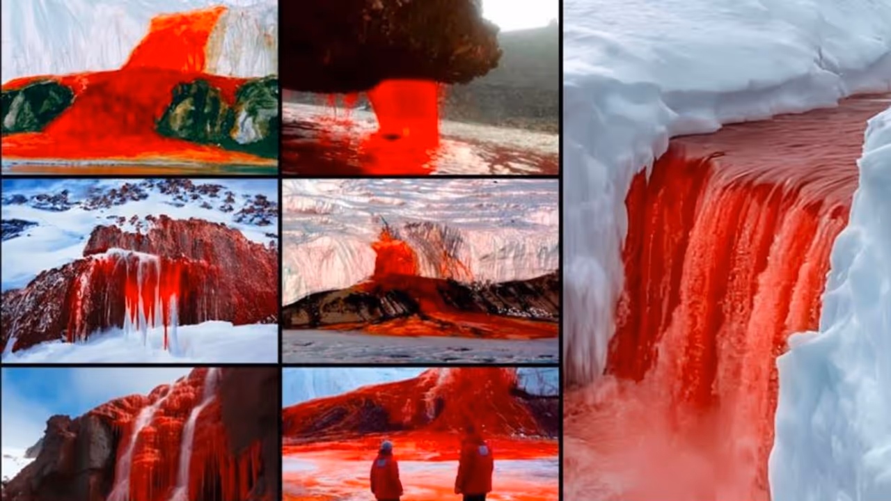 ಅಪರೂಪದ ಪ್ರಾಕೃತಿಕ ವಿಸ್ಮಯಕ್ಕೆ ಕಾರಣವಾದ ಅಂಟಾರ್ಟಿಕಾ: ಈ ರಕ್ತಜಲಪಾತಕ್ಕೆ ಕಾರಣವೇನು? 