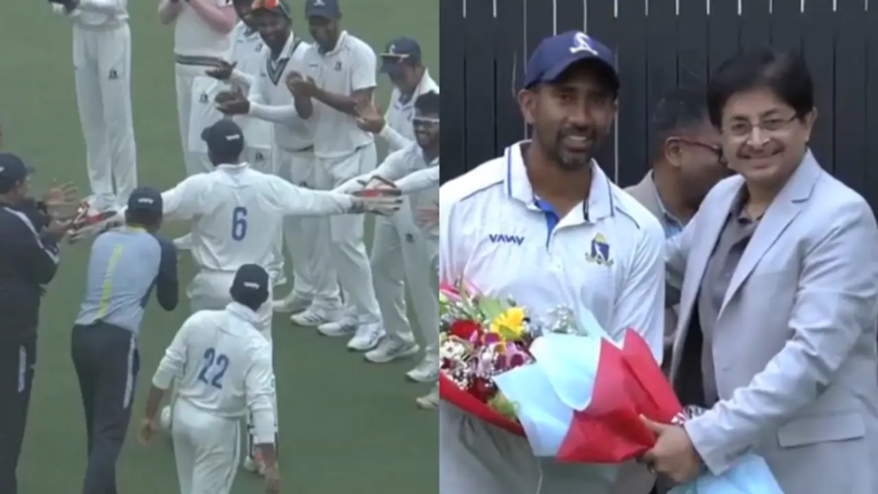 Ranji Trophy: Wriddhiman Saha receives guard of honour in his farewell match for Bengal (WATCH)