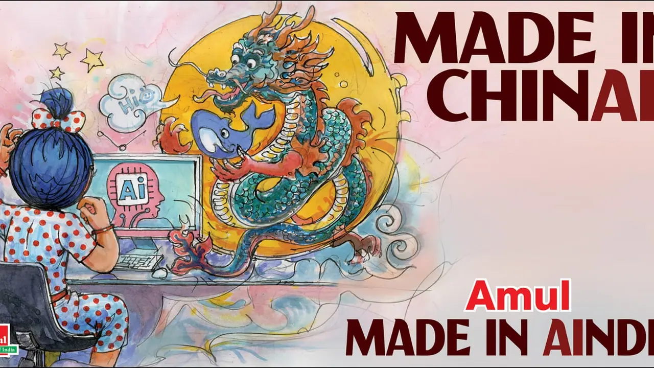 Made in ChinAI: Amul is back with another witty doodle! This time on DeepSeek controversy; SEE post