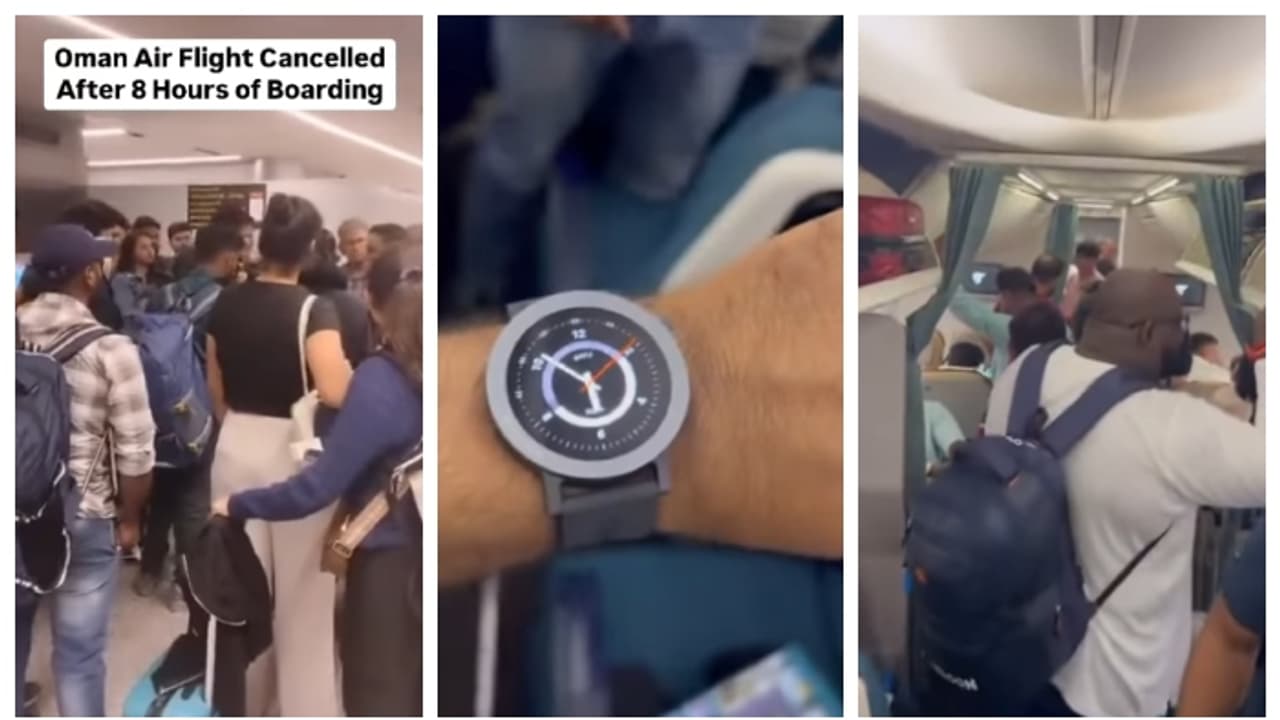 എയർ കണ്ടീഷനിംഗ് സിസ്റ്റം തകരാറിലായി; ഹൈദരാബാദിൽ നിന്നുള്ള ഒമാൻ എയർ വിമാനം എട്ട് മണിക്കൂറിന് ശേഷം റദ്ദാക്കി എയർ കണ്ടീഷനിംഗ് സിസ്റ്റം തകരാറിലായി; ഹൈദരാബാദിൽ നിന്നുള്ള ഒമാൻ എയർ വിമാനം എട്ട് മണിക്കൂറിന് ശേഷം റദ്ദാക്കി