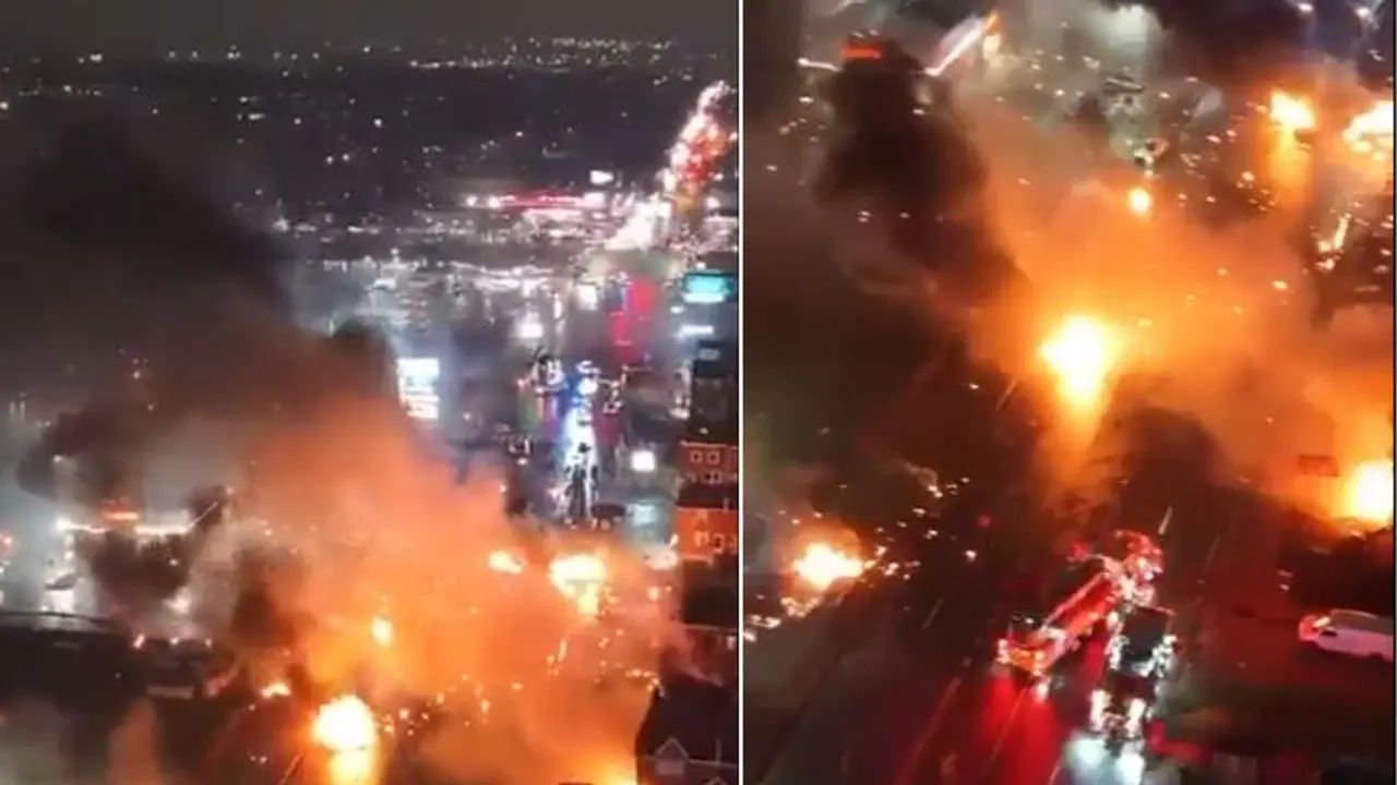 Philadelphia plane crash: Drone footage shows aftermath of crash, burning homes and wreckage (WATCH) Philadelphia plane crash: Drone footage shows aftermath of crash, burning homes and wreckage (WATCH)