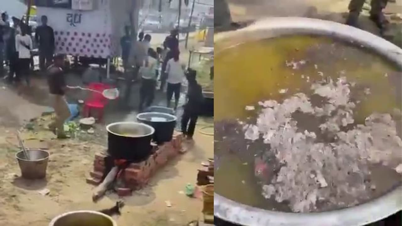 ಭಕ್ತರಿಗಾಗಿ ಸಿದ್ಧಪಡಿಸಿದ್ದ ಪ್ರಸಾದದಲ್ಲಿ ಬೂದಿ, ಮಣ್ಣು ಹಾಕಿದ ಪೊಲೀಸ್; ಶಾಪ ಹಾಕಿದ ಜನರು