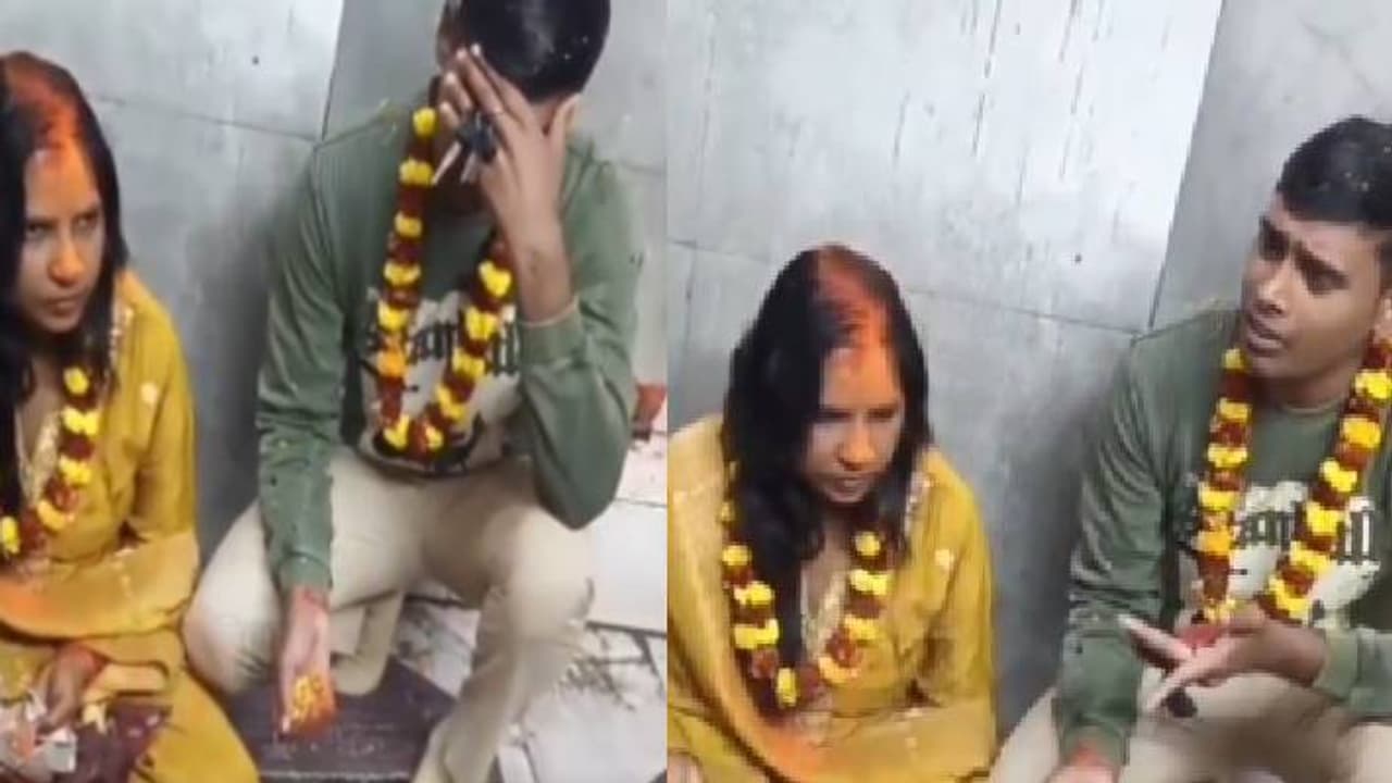  ಲೇಡಿ ಕಾನ್ಸ್‌ಟೇಬಲ್ ಲವ್‌ನಲ್ಲಿ ಬಿದ್ದ ಇನ್ಸ್‌ಪೆಕ್ಟರ್, ದೇವಸ್ಥಾನದಲ್ಲಿ ಮದುವೆ ವಿಡಿಯೊ ವೈರಲ್!