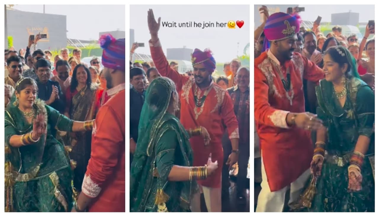 വരനെ സ്വീകരിക്കാന്‍ വധുവിന്‍റെ നൃത്തം, പിന്നാലെ നൃത്തം ചെയ്ത് വരനും അതിഥികളും; വൈറലായി ഒരു വിവാഹ വീഡിയോ 