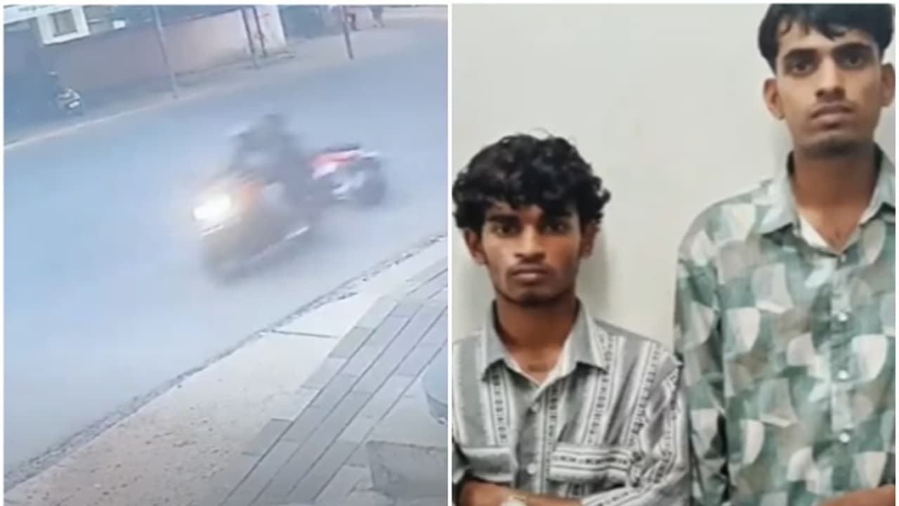 സ്കൂട്ടറിനെ ഇടിച്ചിട്ടത് പിന്നിൽ നിന്നെത്തിയ ബൈക്ക്; നിർത്താതെ രക്ഷപ്പെട്ട യുവാക്കളെ കണ്ടെത്തി പിടികൂടി